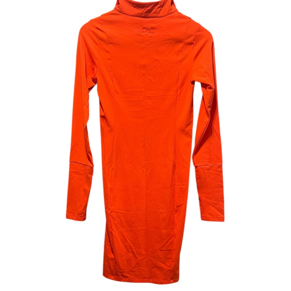 Balance Athletica Tati Bodycon Orange Dress Size Medium - Picture 8 of 10